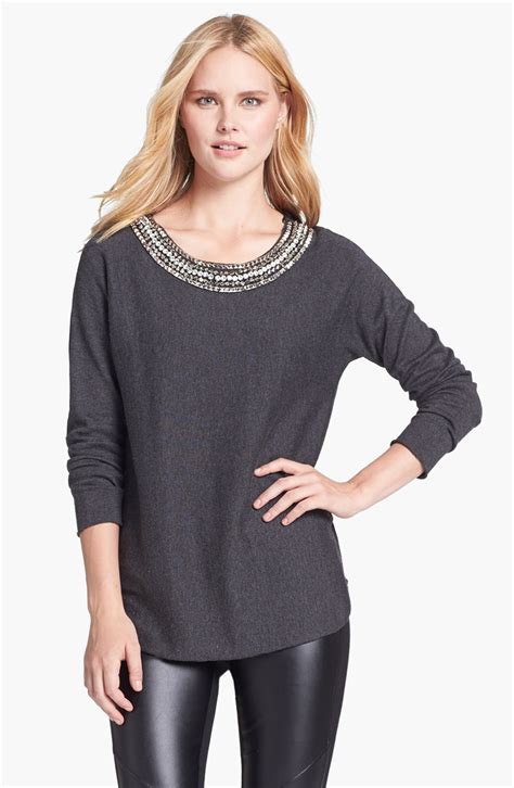 michael kors grey jumpwler with word love|saks Michael Kors sweaters.